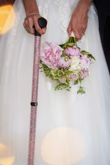 Baby Pink Diamanté Walking Stick