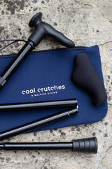 Black Folding Walking Stick