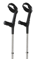 Silver Glitter Crutches