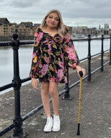 Gold chrome effect walking stick