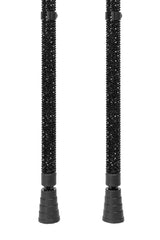 Jet Black Diamanté Crutches