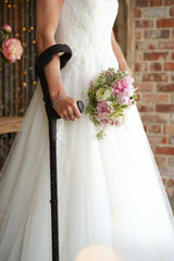 Jet Black Diamanté Crutches