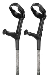 Onyx Ombré Diamanté Crutches