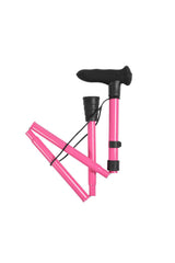 Pink Folding Walking Stick
