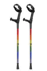 Rainbow Diamanté Crutches