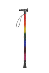 Rainbow Diamanté Walking Stick