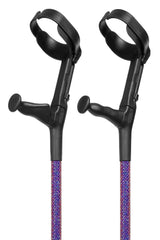 Purple Velvet Violet Diamanté Crutches