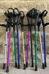 Black Glitter Crutches