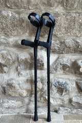 Black Glitter Crutches