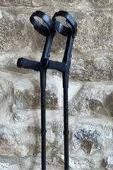 Black Glitter Crutches