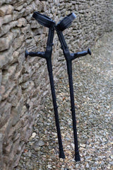 Black Glitter Crutches