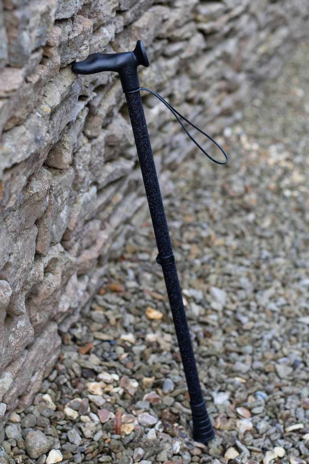 Black Glitter Sparkly Walking Sticks Cool Crutches