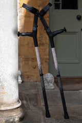 Onyx Ombré Diamanté Crutches