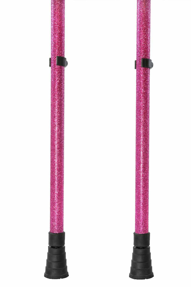 Pink Glitter Crutches-Crutch-Cool Crutches