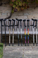 Rainbow Diamanté Crutches