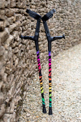 Rainbow Zebra Crutches