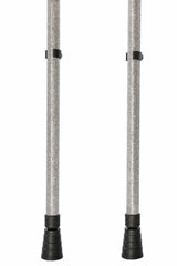 Silver Glitter Crutches