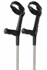 Silver Glitter Crutches