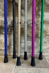 Silver Glitter Walking Stick