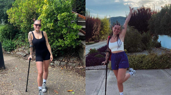 Fitness to Resilience: Meg Embraces Change with Cool Crutches-Cool Crutches