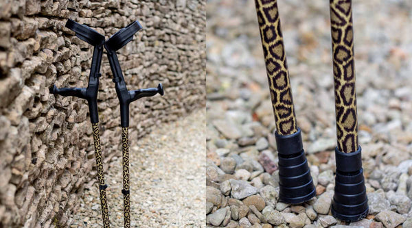 Leopard print crutches on TV!-Cool Crutches