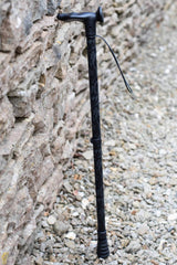 Black camo adjustable walking stick 
