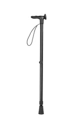 Black Leather Effect Walking Stick