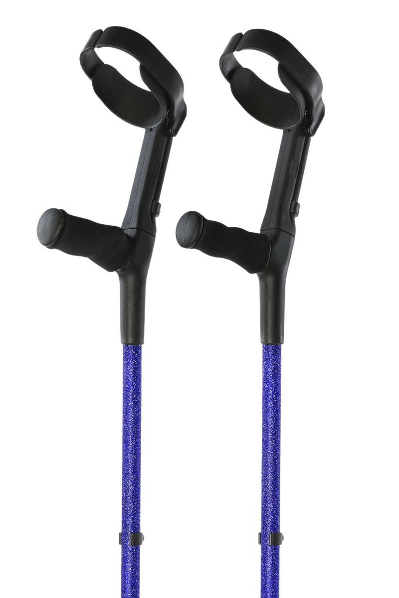 Blue Glitter Crutches