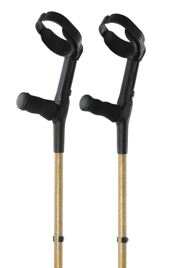 Gold Glitter Crutches