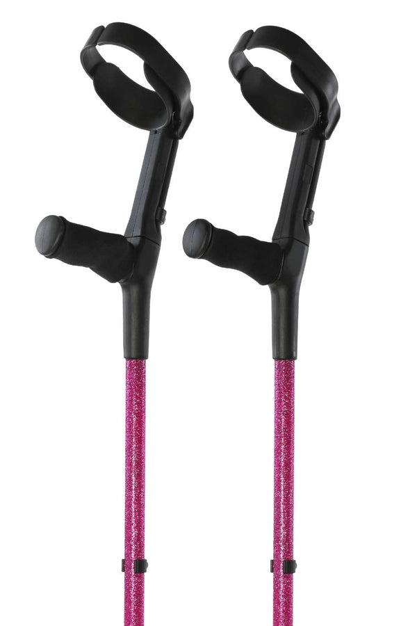 Pink Glitter Crutches