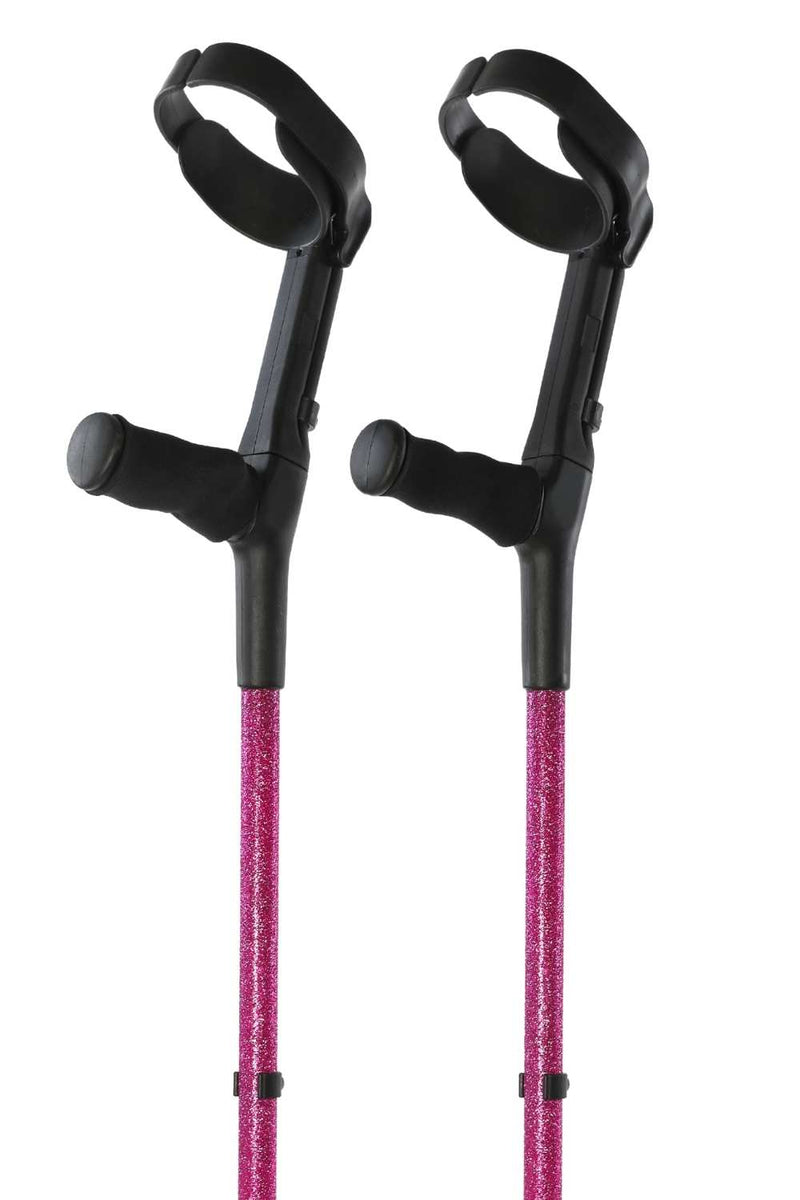 Pink Glitter Crutches