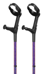 Purple Velvet Diamanté Crutches