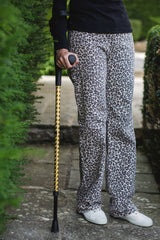 Gold Chrome Effect Pair of Crutches