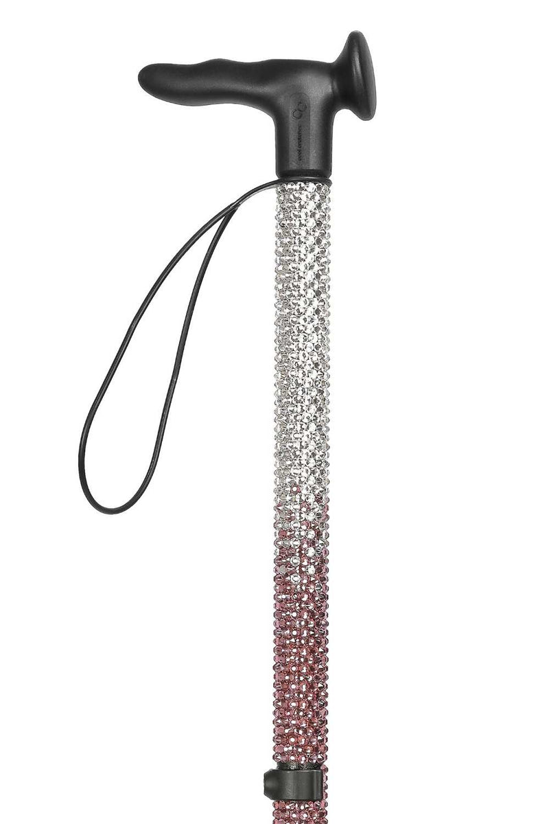 Mauve Ombré Diamanté Walking Stick