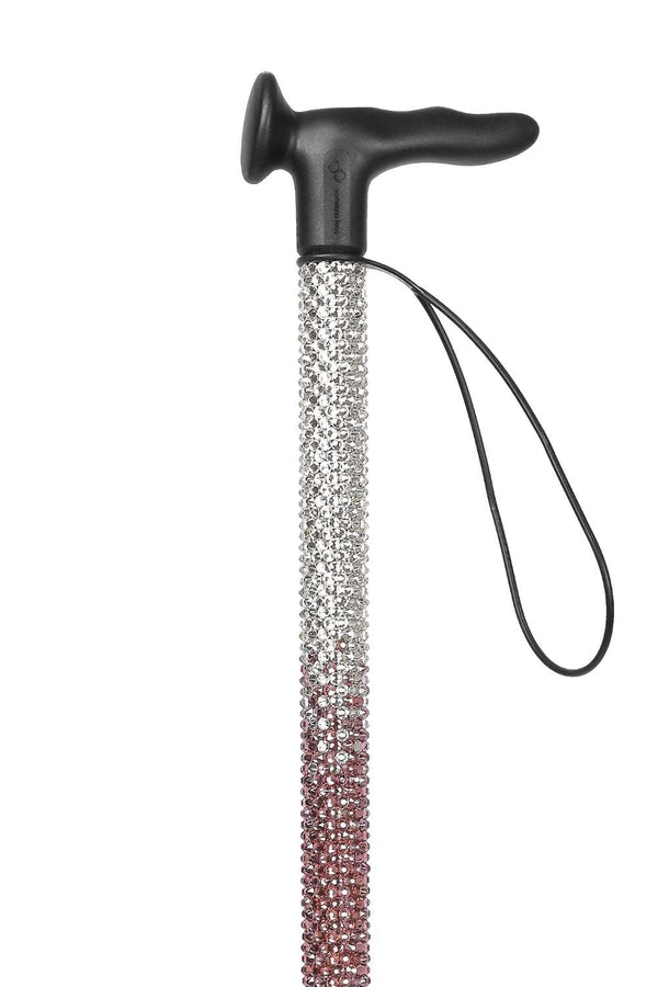 Mauve Ombré Diamanté Walking Stick