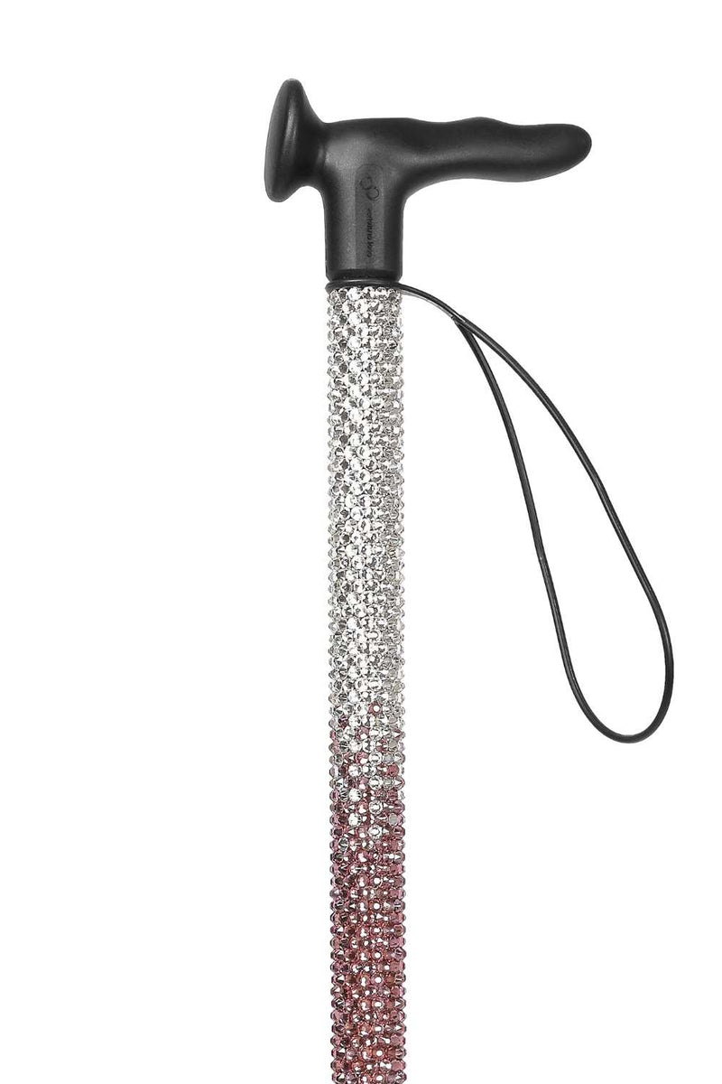 Mauve Ombré Diamanté Walking Stick