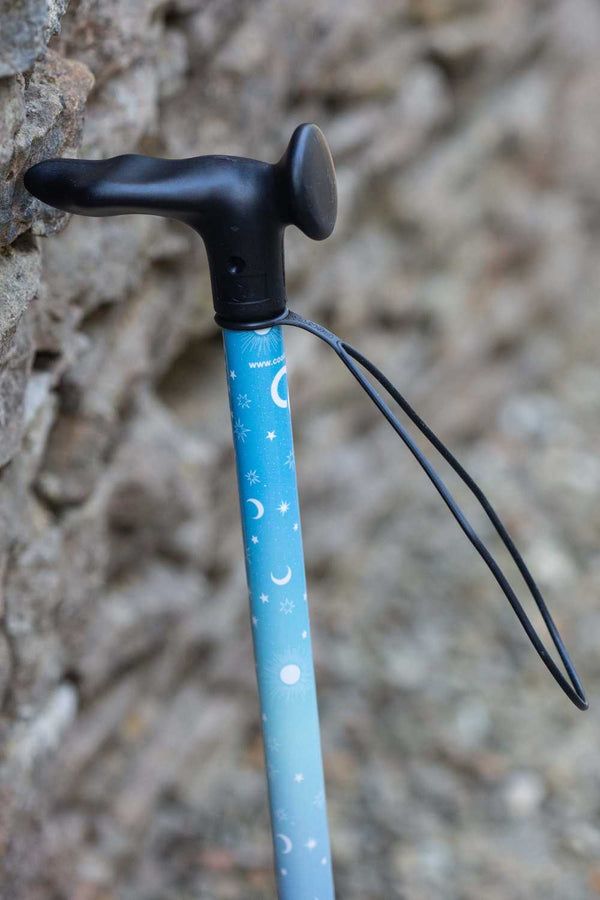 Sunset Moon and Stars Walking Stick