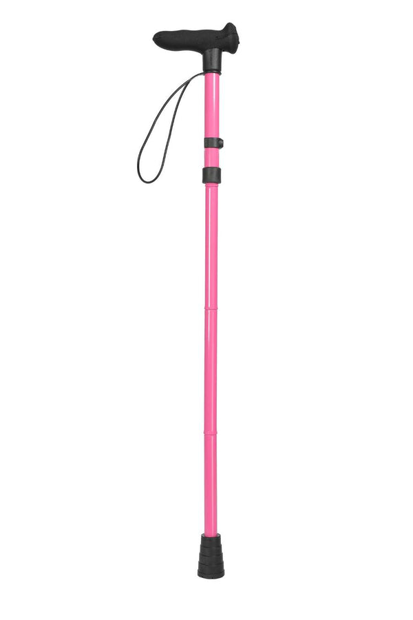 NEW Pink Folding Walking Stick