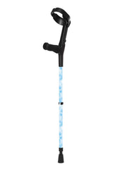 Blue crutches sky pattern on a white background