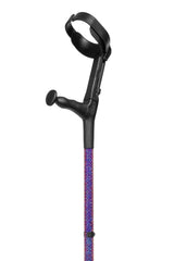 Purple Velvet Diamanté Crutches