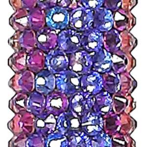 Purple Velvet Diamanté Walking Stick