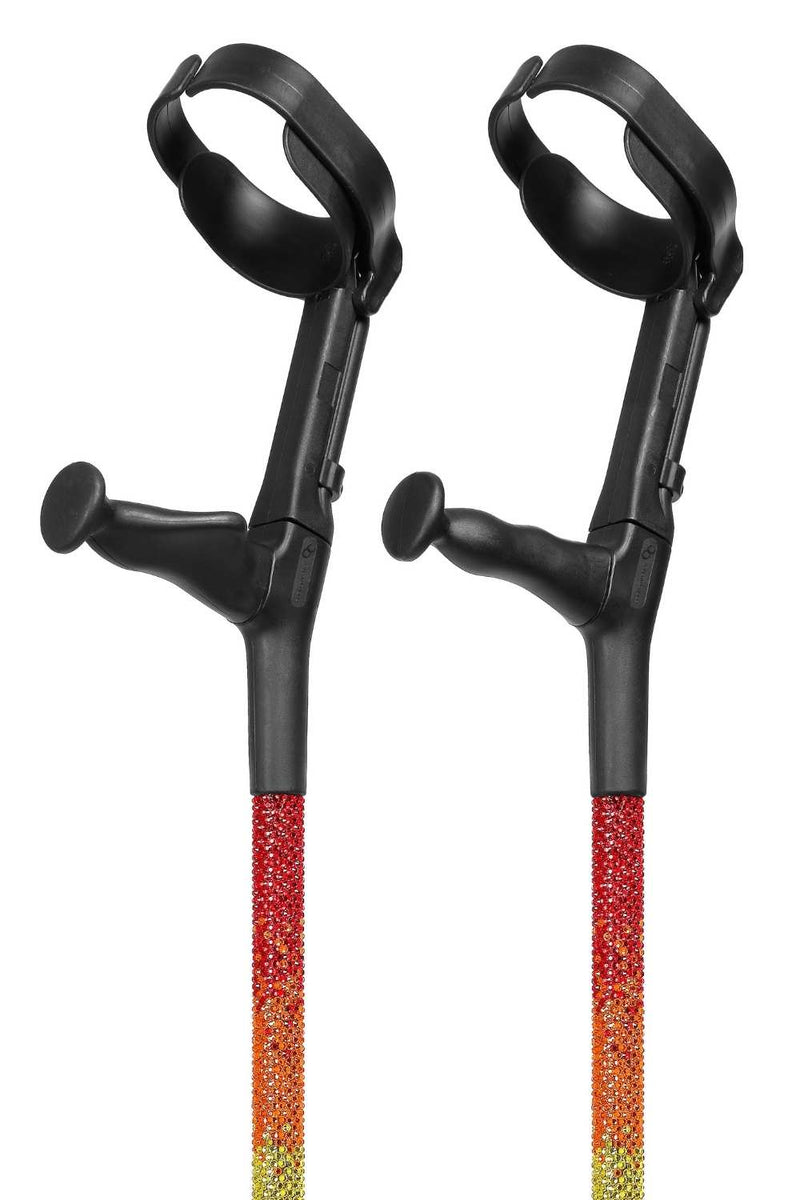 Rainbow Diamanté Crutches
