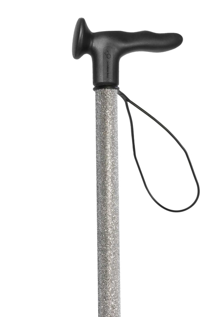 Silver Glitter Walking Stick
