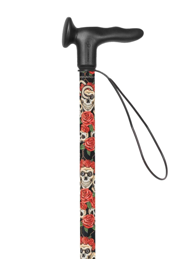 Skulls & Roses Walking Stick