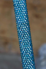 Aquamarine Diamanté Walking Stick-Walking Stick-Cool Crutches