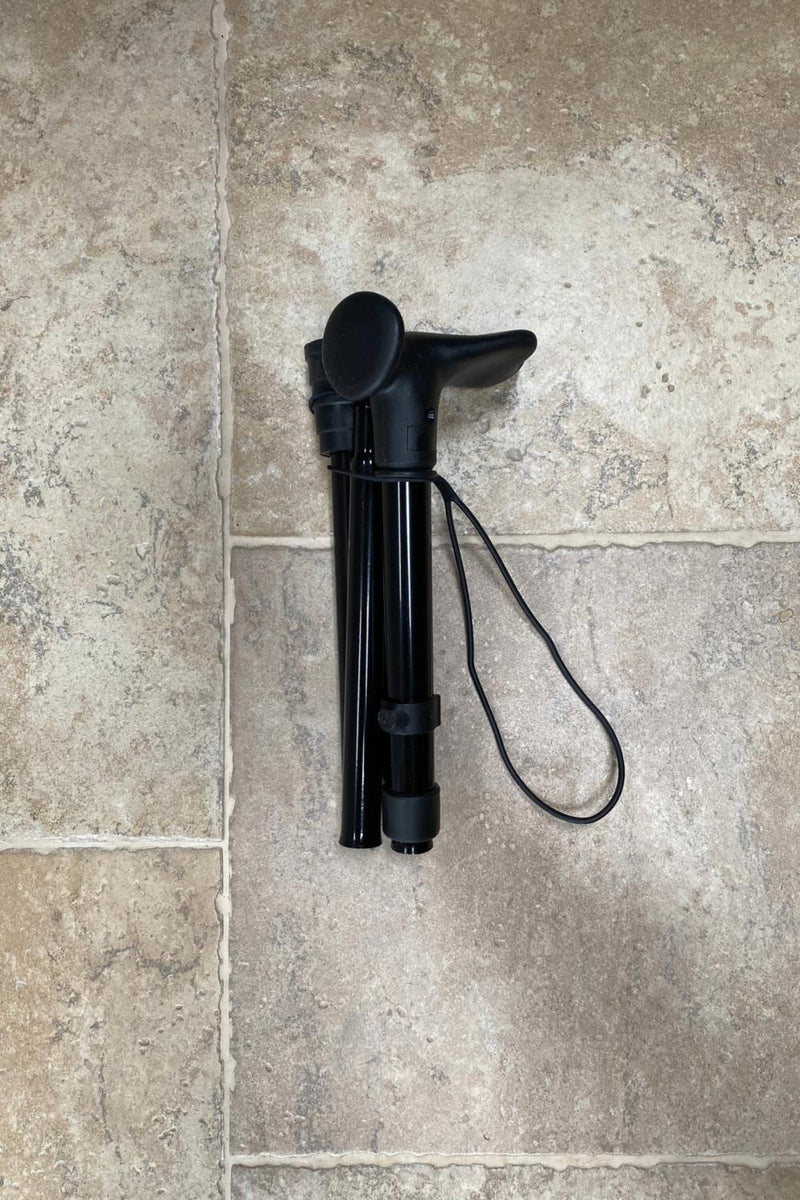 NEW Black Folding Walking Stick