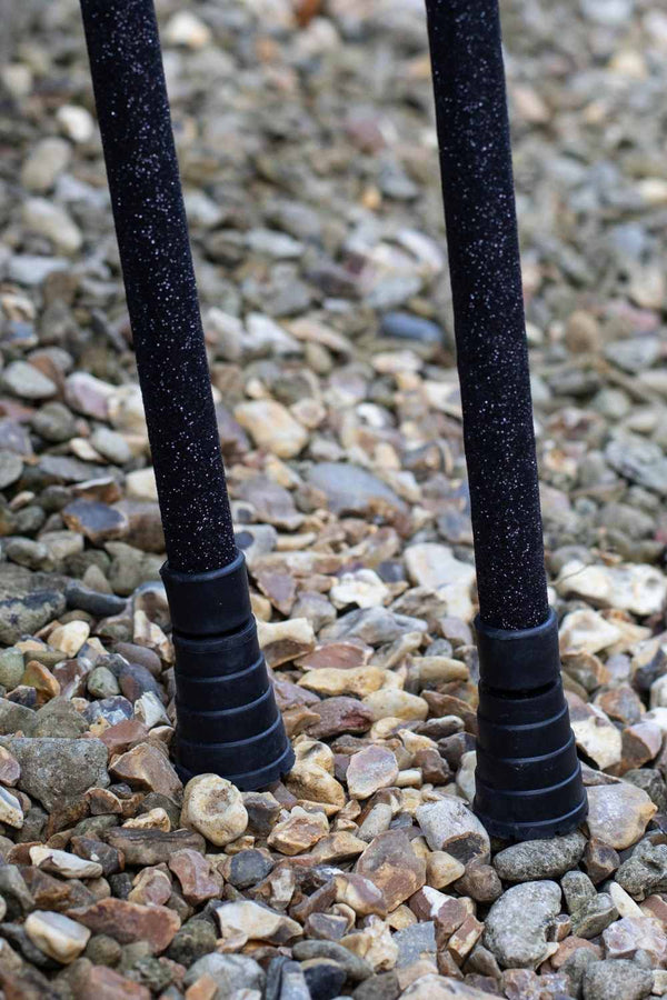 Black Glitter Crutches-Crutch-Cool Crutches