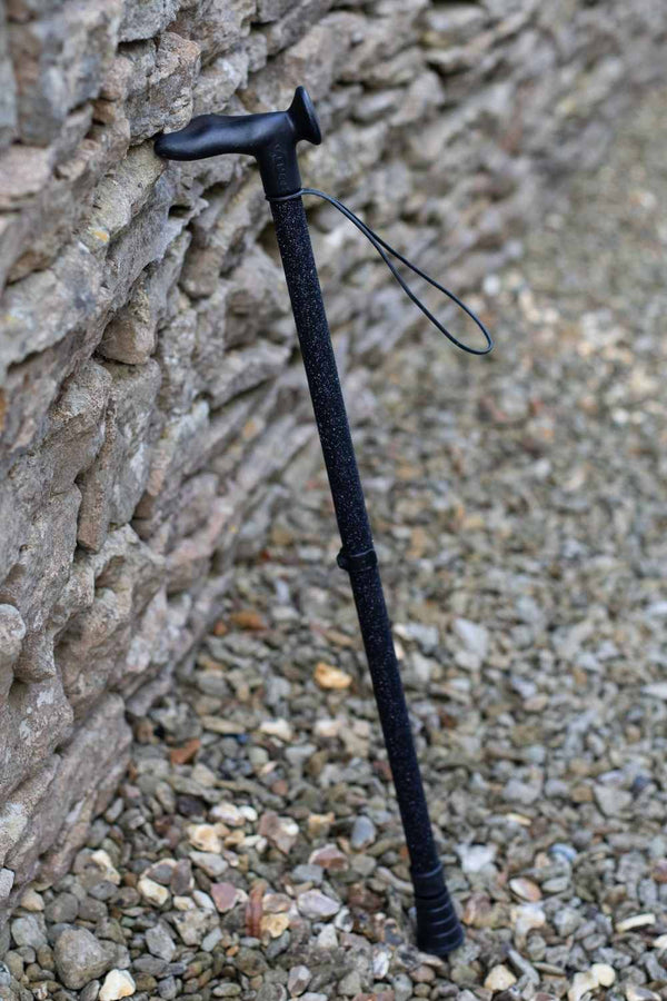 Black Glitter Walking Stick-Walking Stick-Cool Crutches