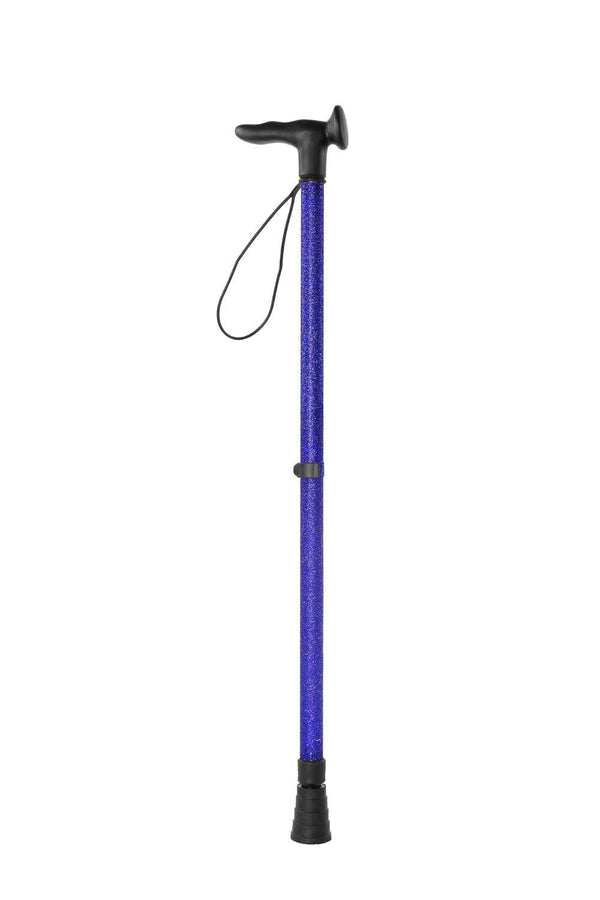 Blue Glitter Walking Stick-Walking Stick-Cool Crutches