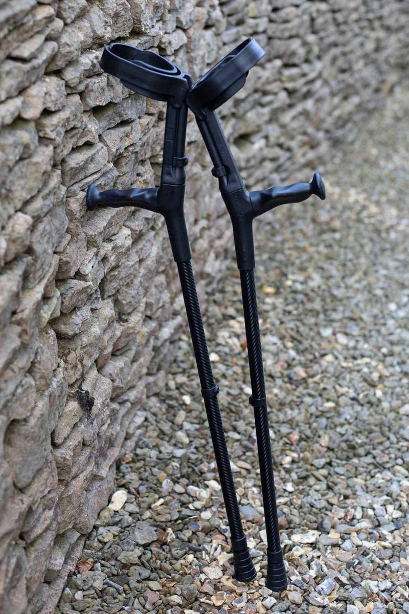Carbon Fibre Effect Crutches